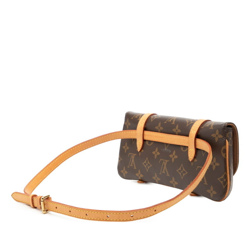 LOUIS VUITTON Brown Monogram Leather Pochette Fanny Pack - Picture 2 of 6